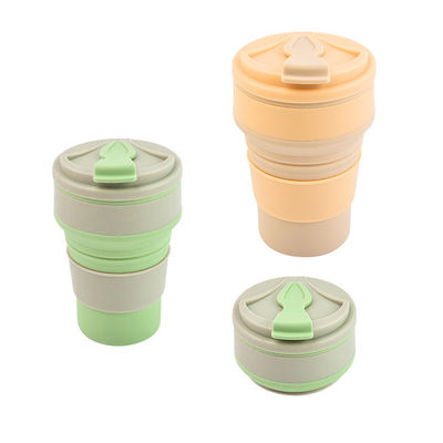 Collapsible Custom Silicone Coffee Cup With Straw Mould