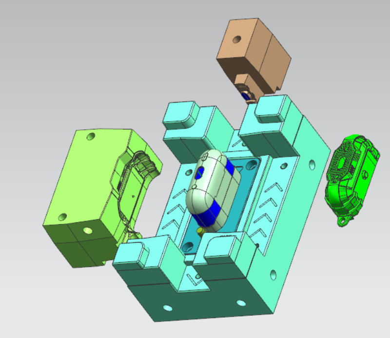 PC Custom Plastic Injection Mold , AirPods Case Cover Multi Cavity Mould - Image 2