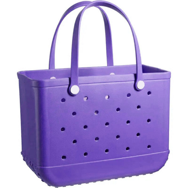 Waterproof Custom Silicone Beach Tote Bag Handbag ODM - Image 2