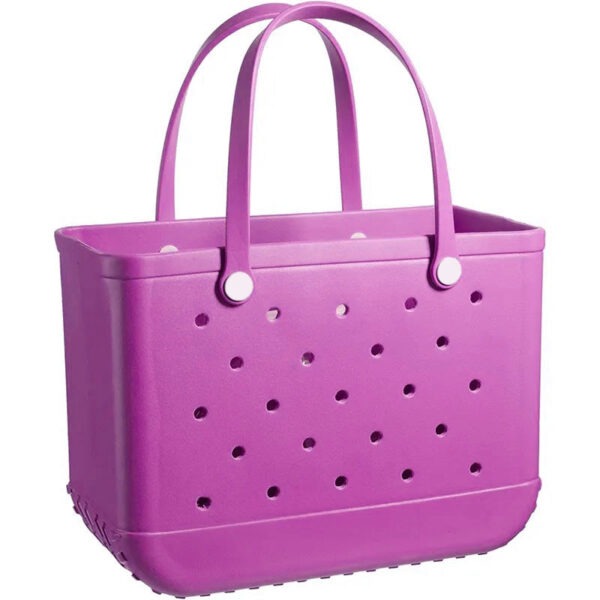 Waterproof Custom Silicone Beach Tote Bag Handbag ODM - Image 4