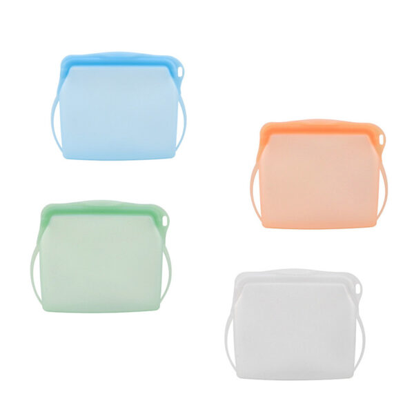 Food Grade Custom Silicone Food Storage Bag Reusable Leakproof Fresh Keeping