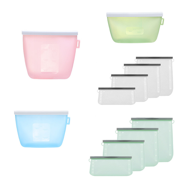 Food Grade Custom Silicone Food Storage Bag Reusable Leakproof Fresh Keeping - Image 2